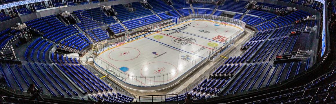 Производство, поставка и монтаж для Хоккейного клуба «Сибирь» (Новосибирск) двух светодиодных экранов и светодиодного пола на «Сибирь-Арену»